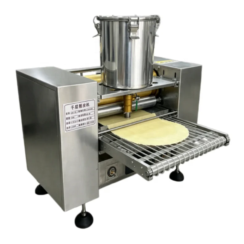 Heavy Duty Commercial Dough Sheeter Machine for Samosa Spring Roll Wrapper Crepe Pancake Production