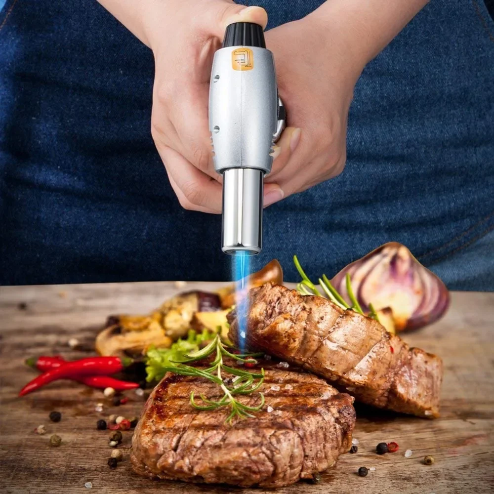 ANYOHOE Culinary Torch Professional Adjustable Flame Kitchen Torches lighters for Steak Creme Brulee Baking BBQ Kitchen Tools