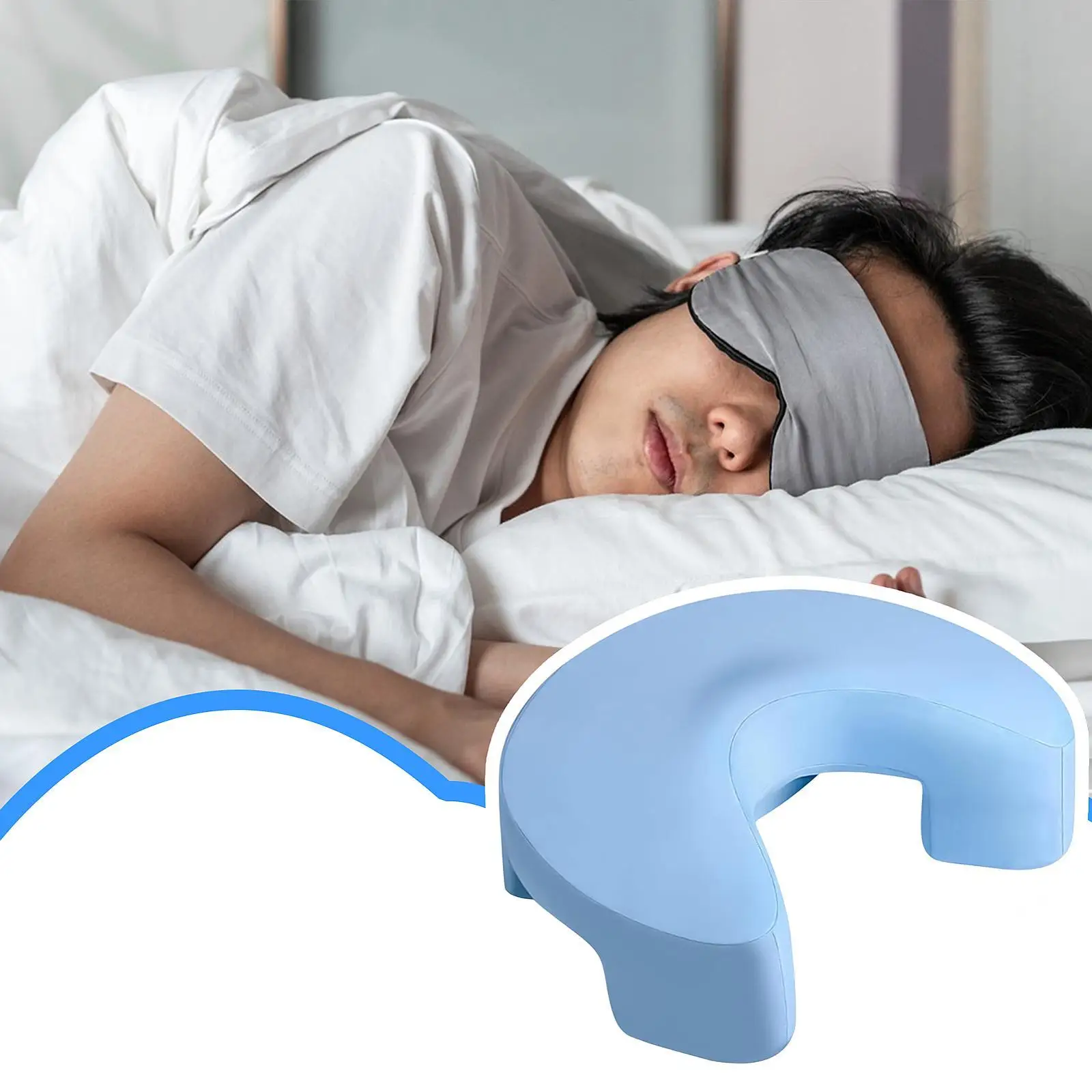 Versatile Ergonomic Neck Shoulder Pillow Memory Foam Side Sleeping Cushion for Adults Bedroom Travel