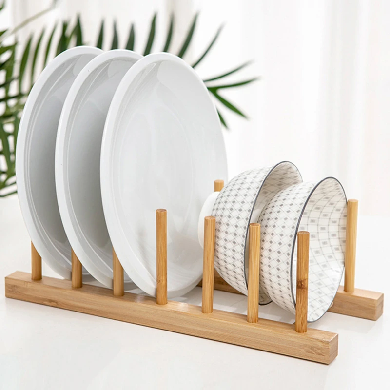 2-Tier Bamboo Dish Rack 4