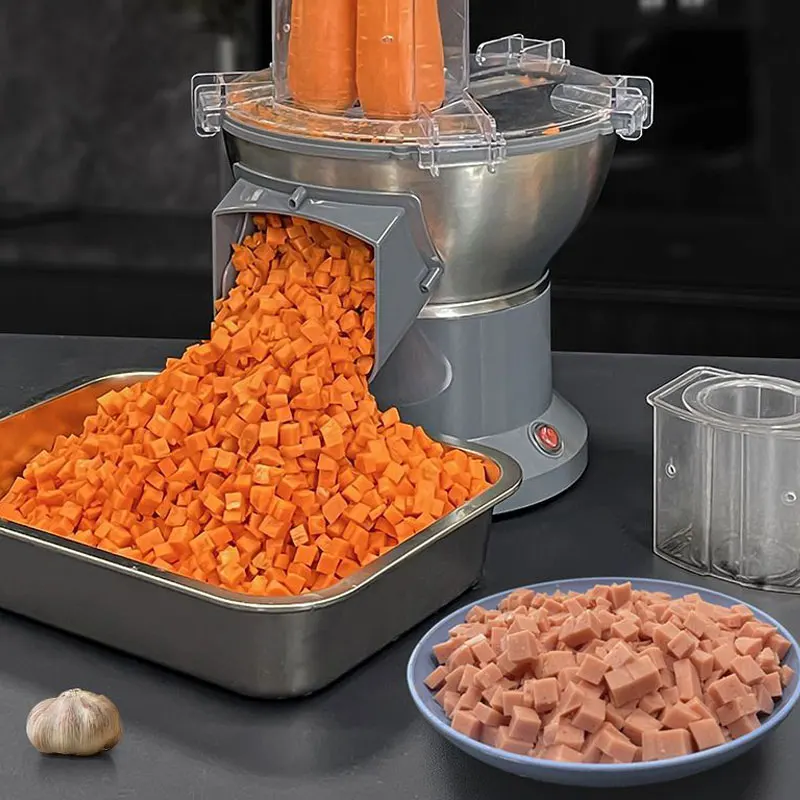 Electric potatoes French fries chips cutter Slicer carrot dicing machine shredding grater machine Ham Granulator food processor
