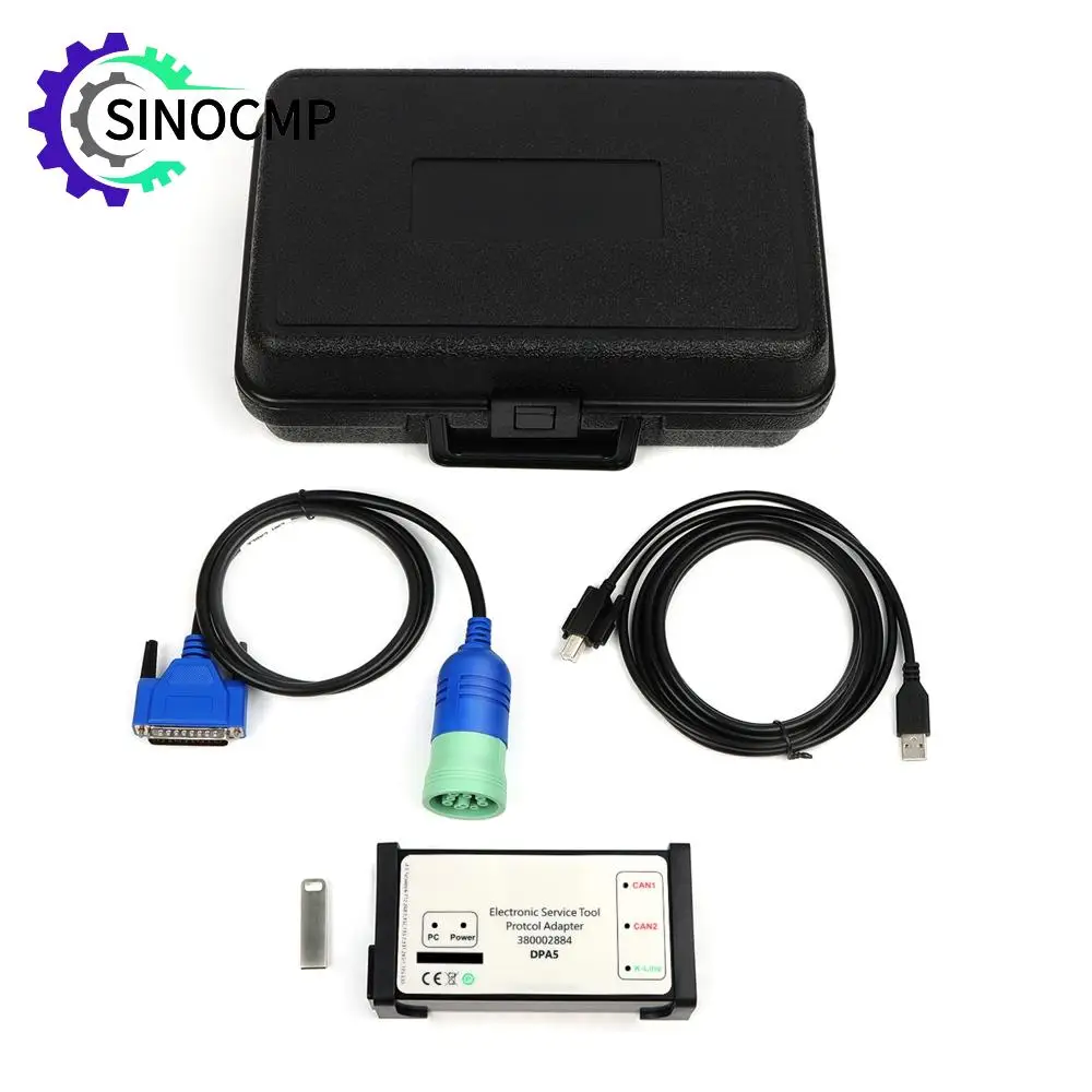 

Диагностический инструмент V9.8 DPA5 380002884, адаптер протокола для трактора CASE New Holland, колесного погрузчика, экскаватора, электронного сервисного инструмента