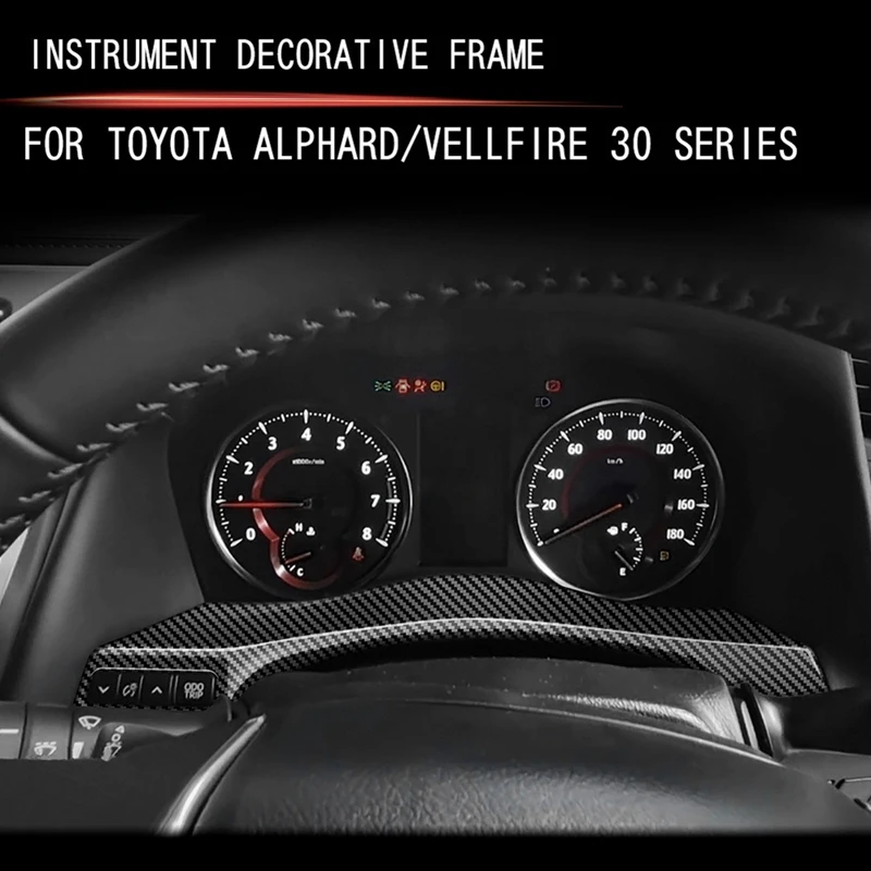 Auto Instrument Rahmen Meter Display Rahmen Abdeckung Trim Für Toyota ALPHARD VELLFIRE 30 Serie 2018-2022