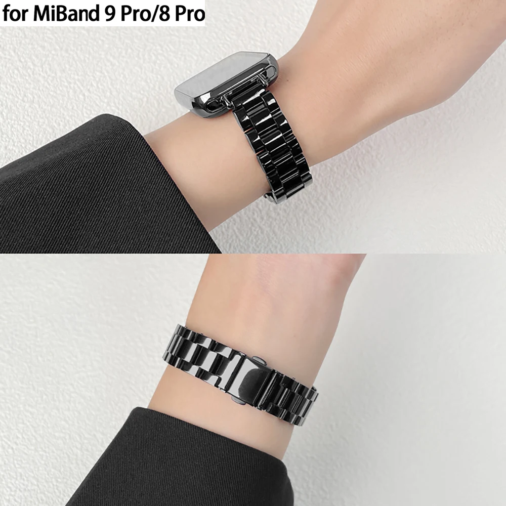 레드미 워치 4 코레아 럭셔리 밴드용 스테인레스 스틸 스트랩, 샤오미 미 밴드 8 프로/9 프로 팔찌, 미 밴드 9 프로 8 프로 스트랩