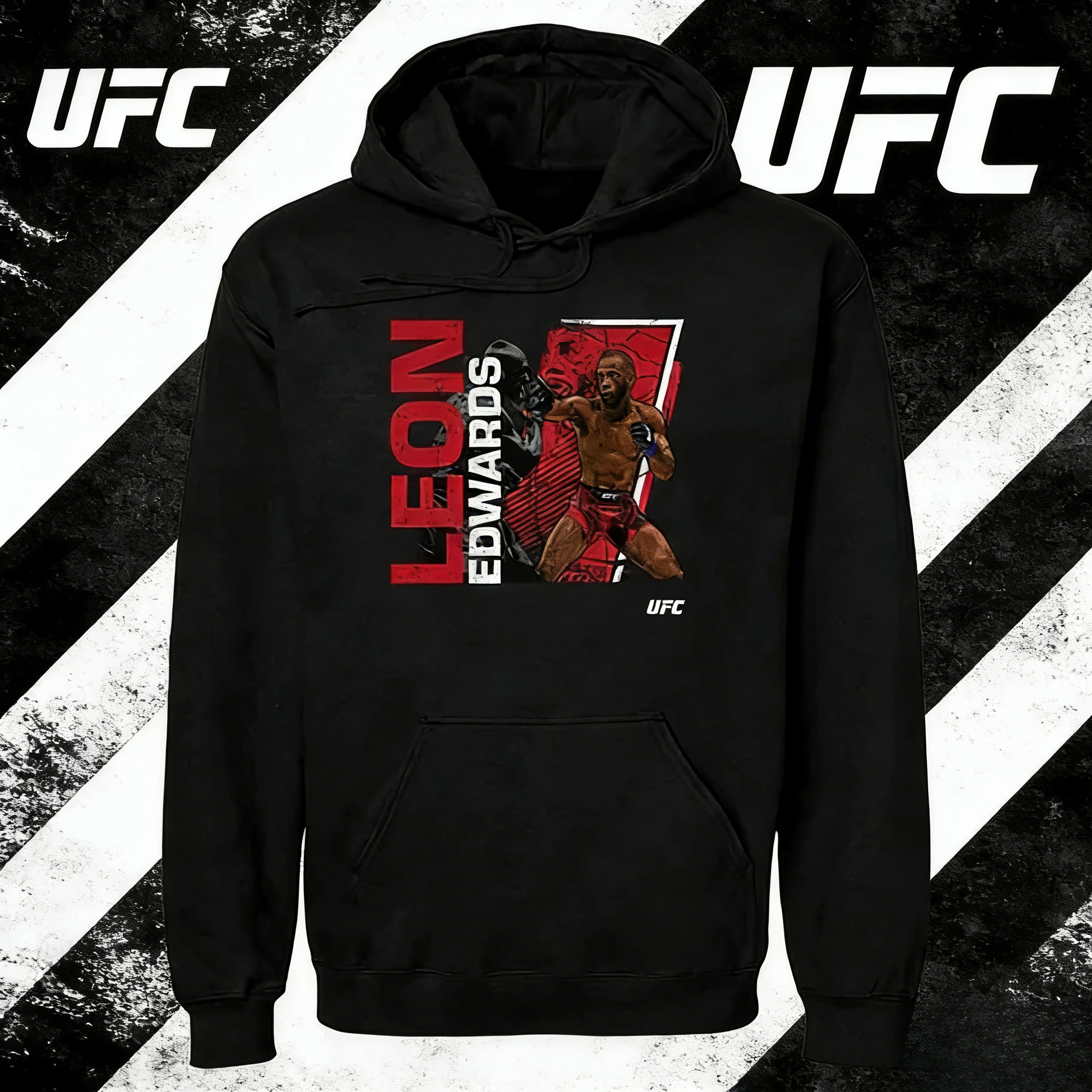 

Тематическая толстовка UFC Welterweight Champion Leon Edwards 2025-26, осенне-зимняя толстовка из чистого хлопка, подходит для мужчин и женщин