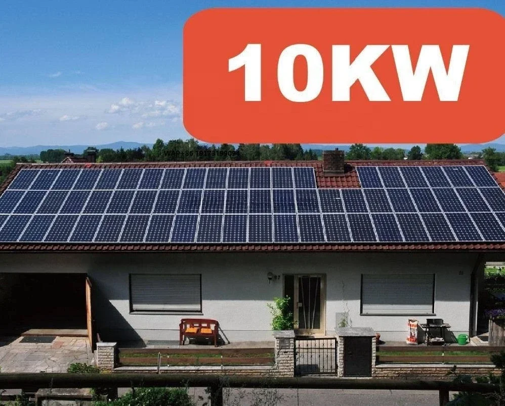 Complete Unit  Industrial Farm Home Use Single 3 Phase 6-10KW Hybrid Solar Panels System/ Grid Off-grid Solar System 10kw
