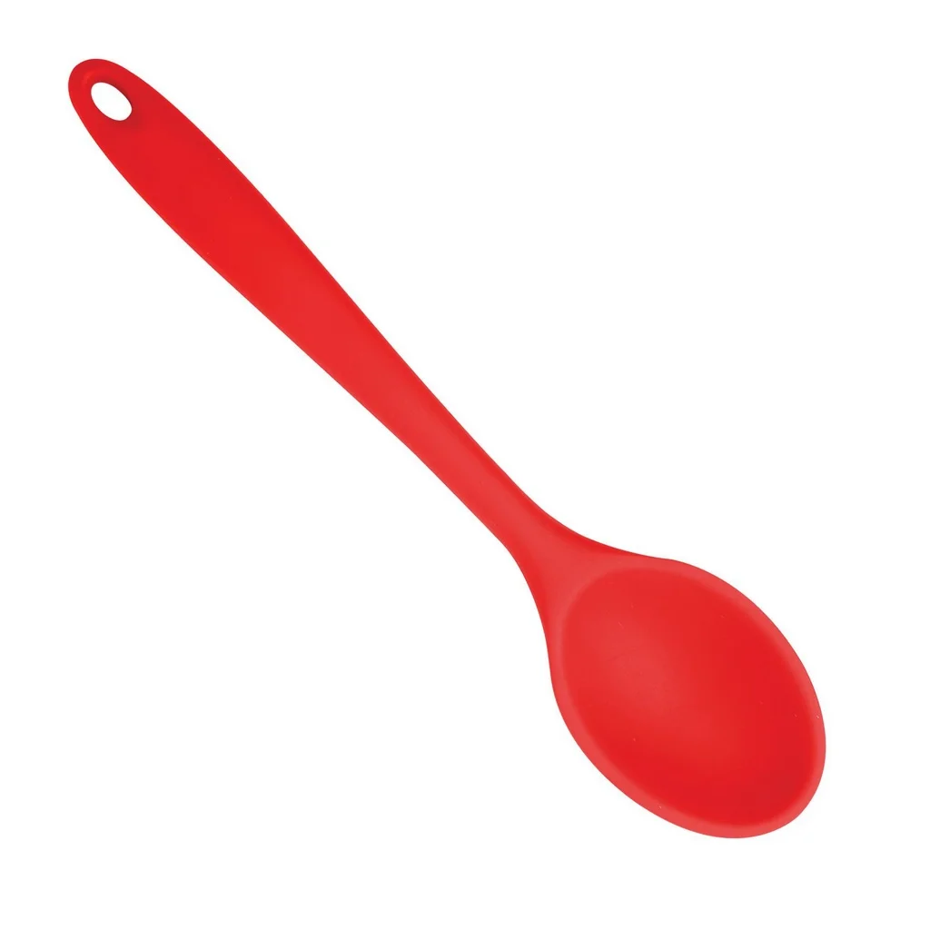 Fully Solid Silicone Kitchen Spoon 27CM.