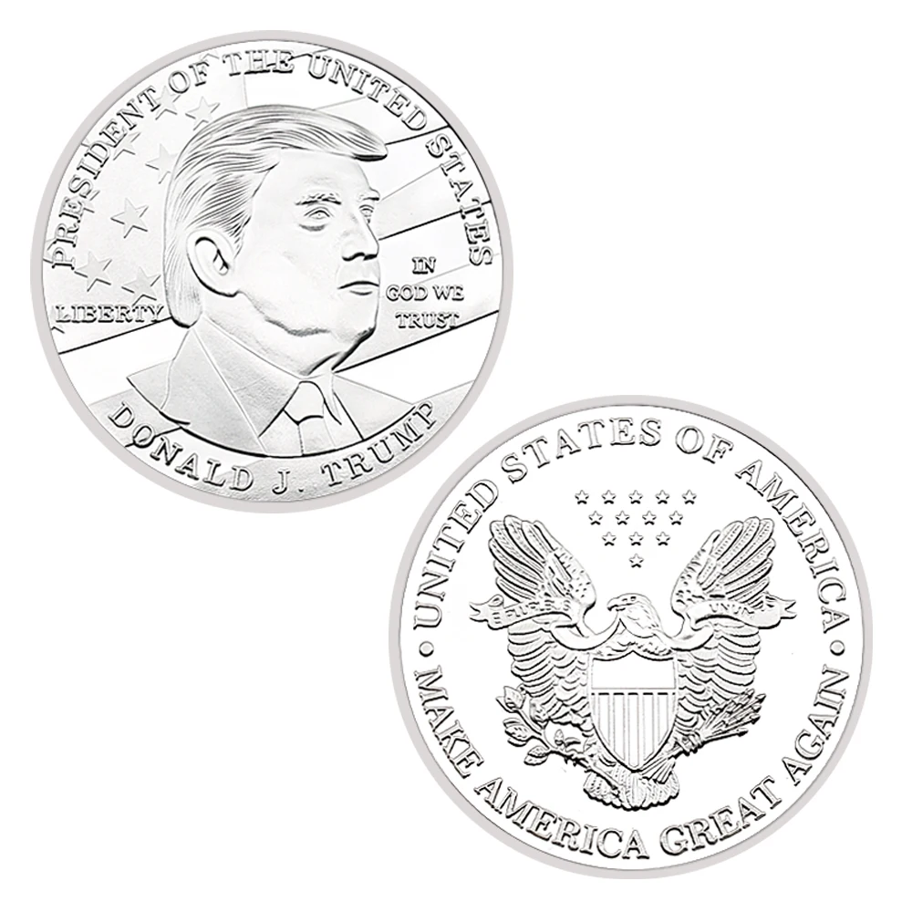 President of The United States in God We Trust Coin DONALD J TRUMP Challenge Coin Commemorative Gifts