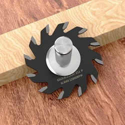 LIVTER Slotting Saw Blade for Woodworking Aluminum Plastic Board Slotting Saw  T-shaped Knife Complete Set with Shank