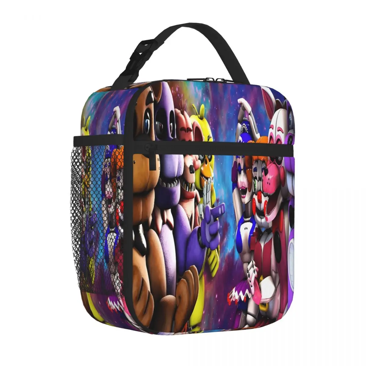 Bestselling Game FNAF Security Breach Splicing Color Durable Lunch Bag Garden Party Meal Prep Bag