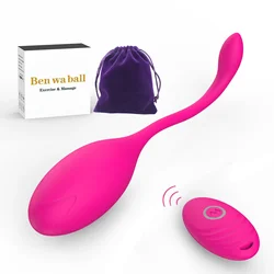 Traceless Vagina Balls 10 Vibration Modes BenWa Ball Vagin Exercise and Massage Wireless Vibration Tadpole Shape Female Sex Toy