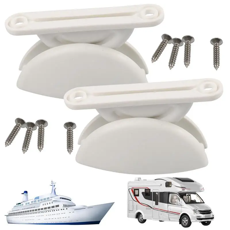 RV Door Catch Holder 2pcs Stop Catch Limiter For RV Doors Strong Suction Door Retaining Tool With Good Toughness For RVs