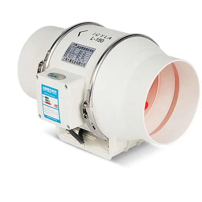 مروحة عادم منزلية للمطبخ والمرحاض ، كوة بأنبوب 6 بوصة ، مروحة عادم ، تهوية هواء ، معزز سقف ، استنفاص معدني ، صيحات