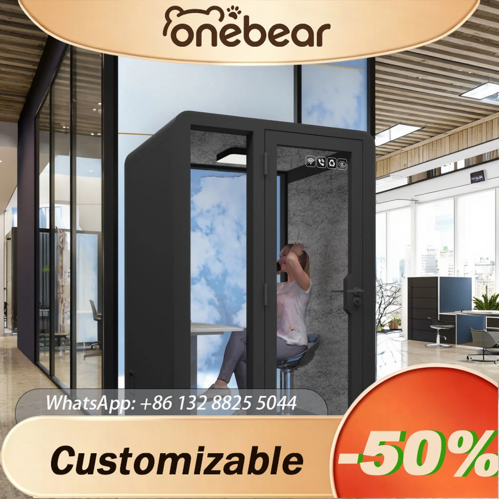 Any Size Custom Best Selling Ultra Silent Soundproof Privacy Pod Modular Easy Install For Home Library Office Multiple Scenarios