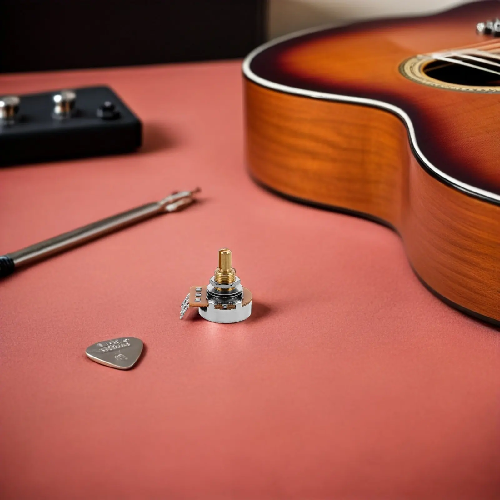 

A500k Electric Guitar Potentiometer Split Shaft Audio Taper Volume Control Replacement Pot Precision Guitar Bass Parts