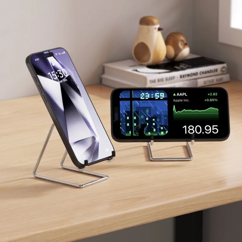 

New Spot Metal Mobile Phone Bracket Desktop Lazy Support Wrought Iron Shelf Table Rack Cooling Bracket Gift Utility Tool