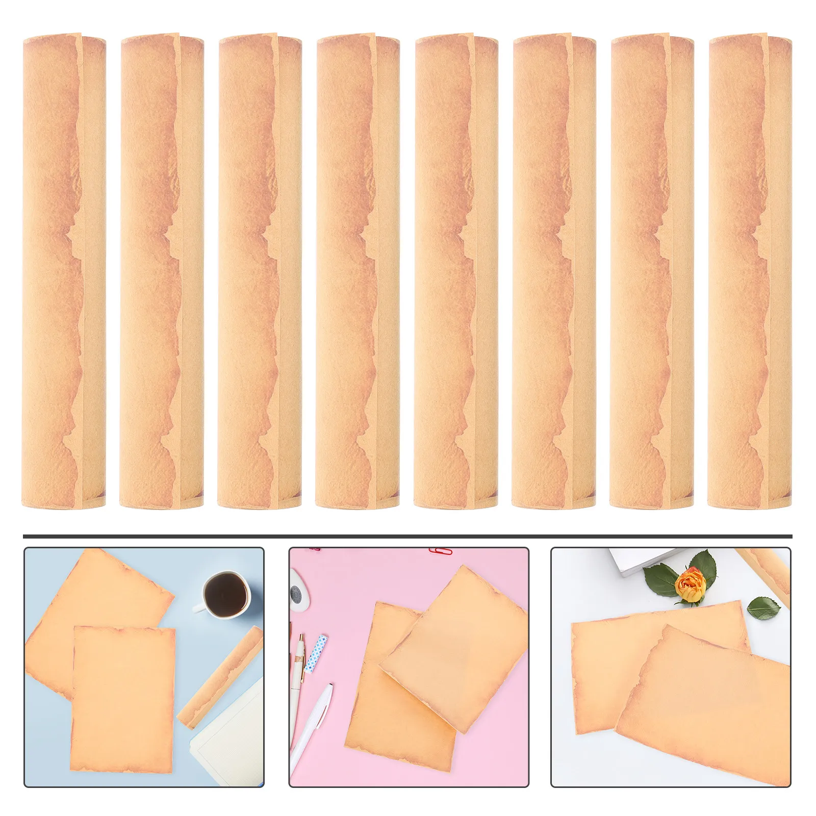 

8 Sheets Pretty Stationery Letter Paper Writing Decorative Note Multi-use Creative for