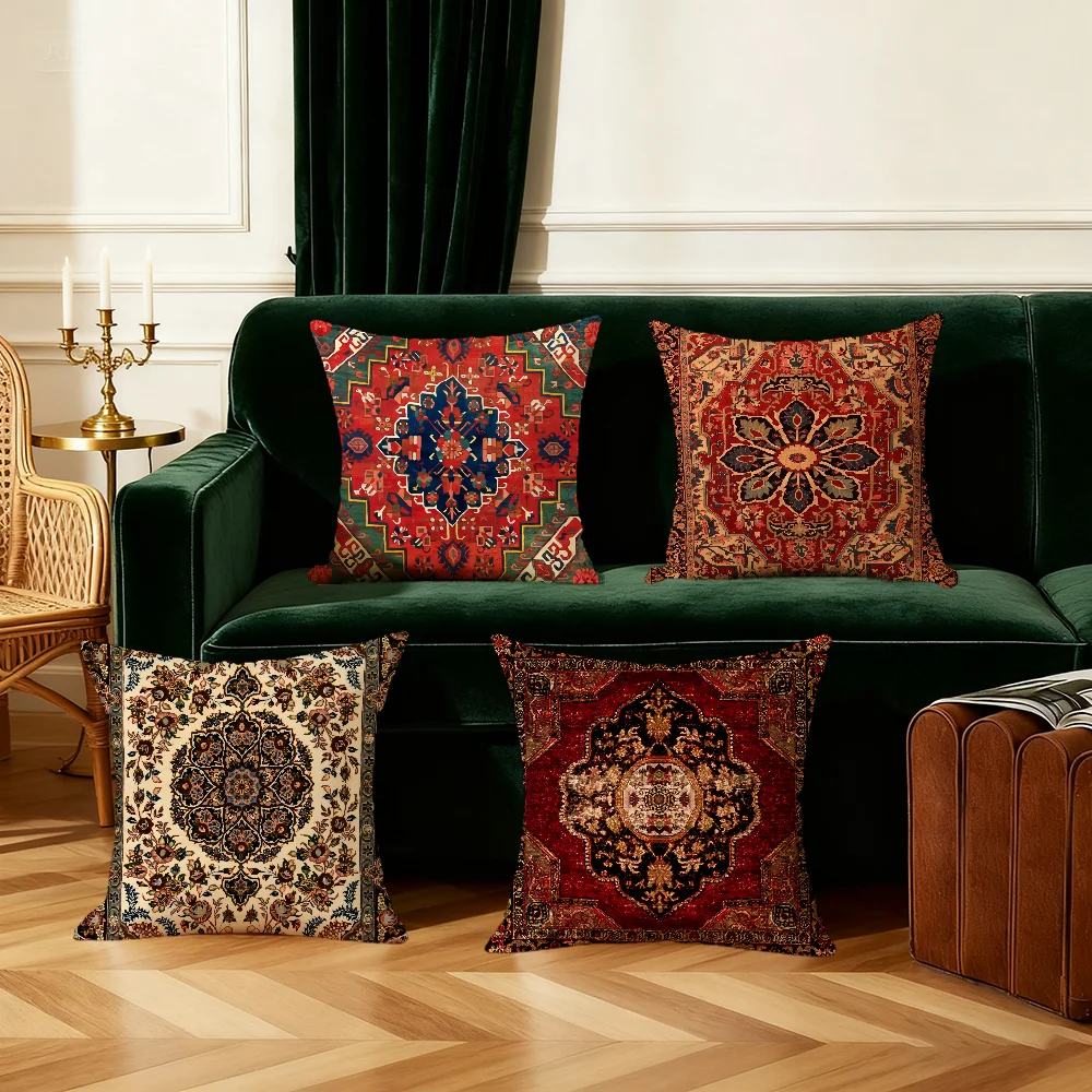 Moroccan Style Cushion Cover Bedroom Sofa Decorative Home Car Portable Cushion Cover With Zipper Soft Pillowcase