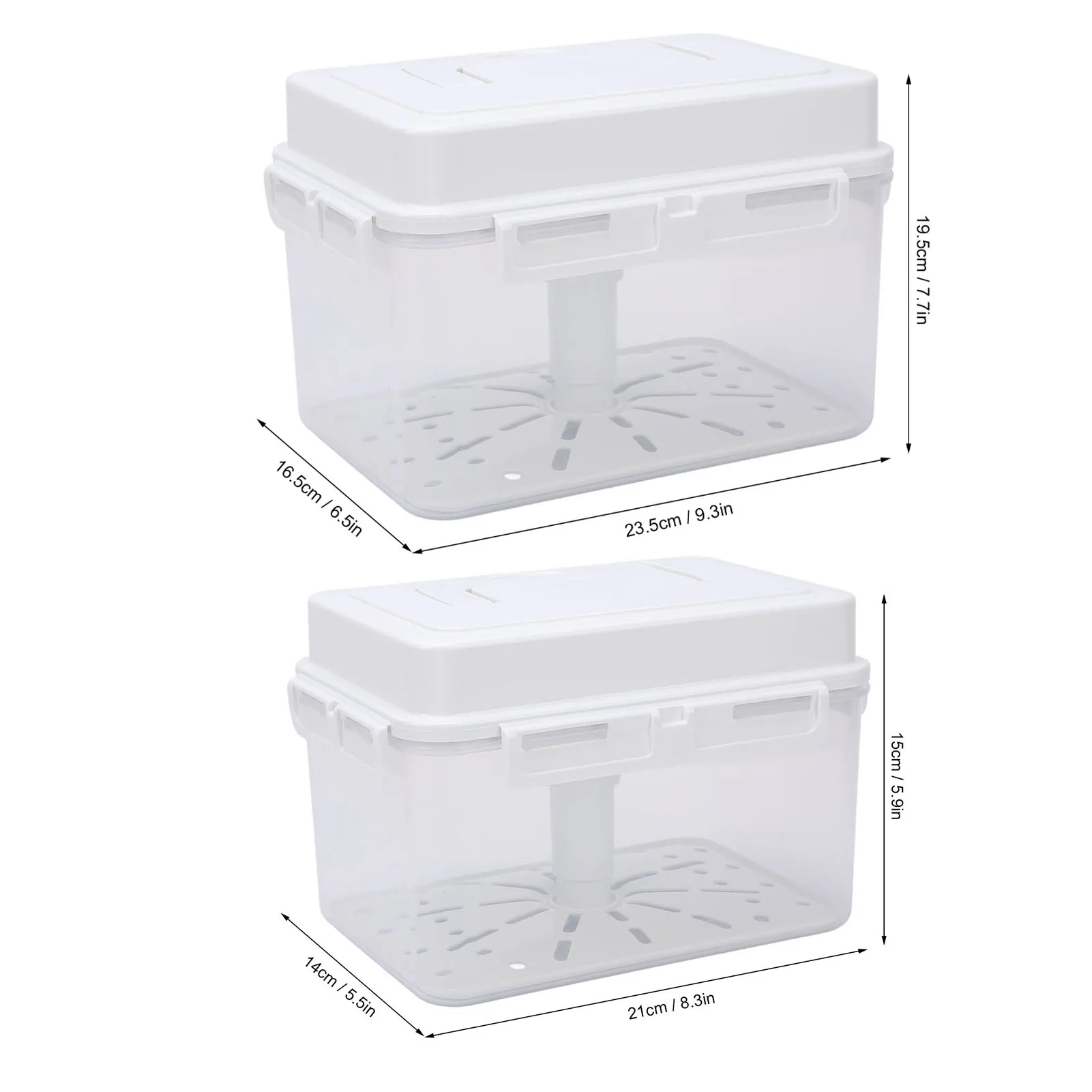 Kimchi Fermentation Container Large Capacity Good Sealing Rectangular Kimchi Pickling Fermentation Box For Kimchi Sauerkraut