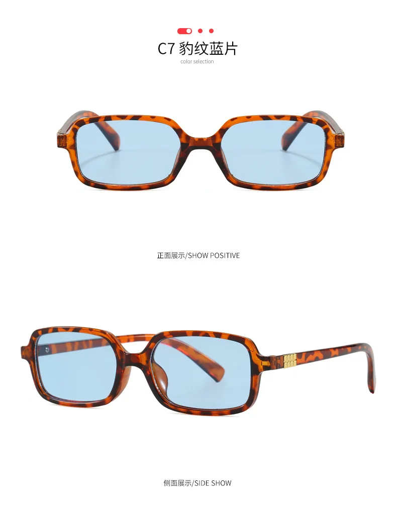 Luxuriöse Rechteck Sonnenbrille Frauen Oval Vintage Marke Designer Quadrat Sonnenbrille Männer Shades Weibliche Brillen – Detail 11