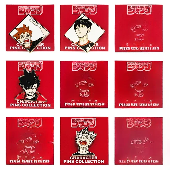 4CM Anime Haikyuu!! Tobio Kageyama Kotaro Bokuto Tetsurou Kuroo Shoyo Hinata Cosplay Badge Metal Brooch Mascot Xmas Gift Game