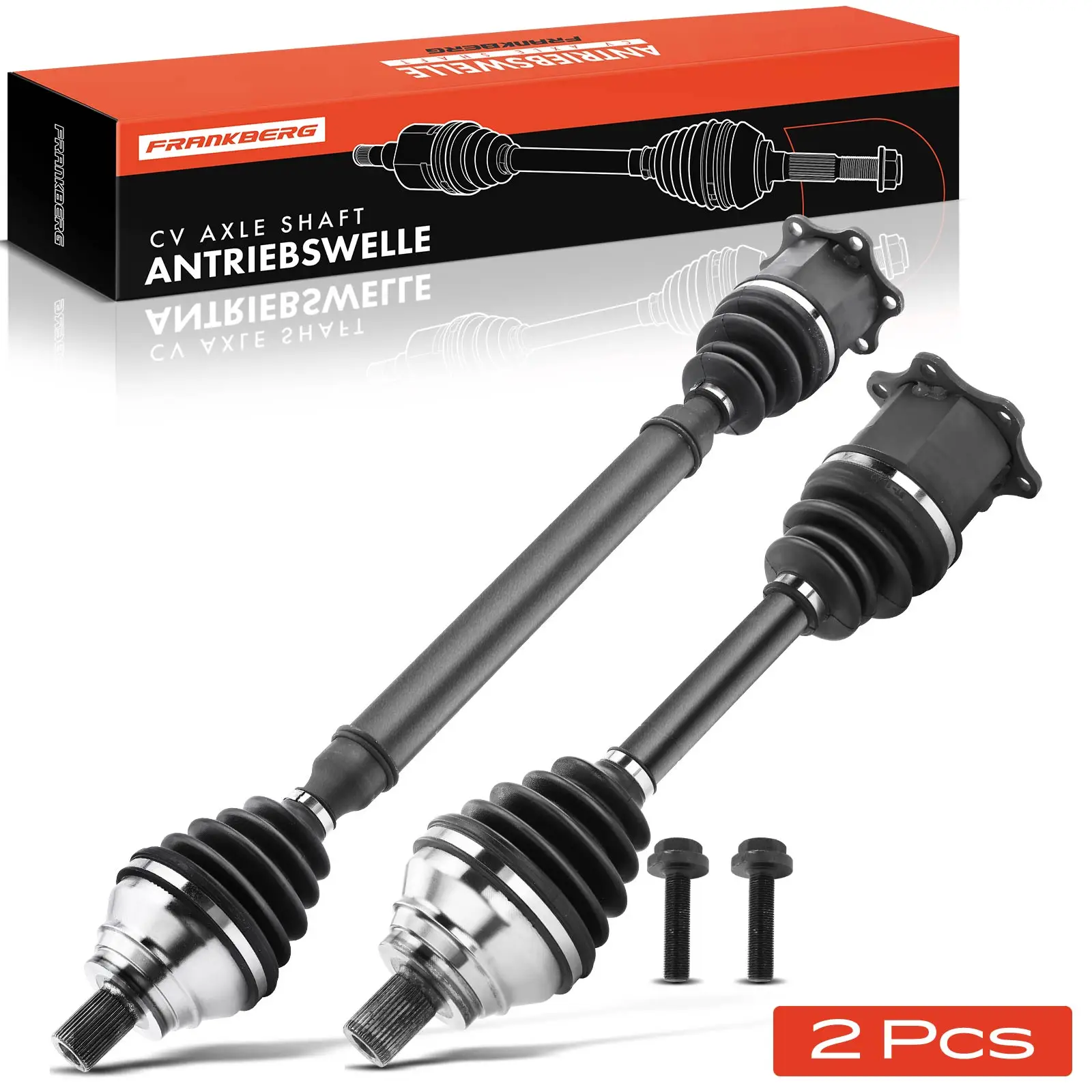 Frankberg 2x Antriebswelle Vorderachse Links Rechts für VW Golf Passat Touran Audi A3 Skoda Octavia Seat 1K0407762CX 5Q0407272J