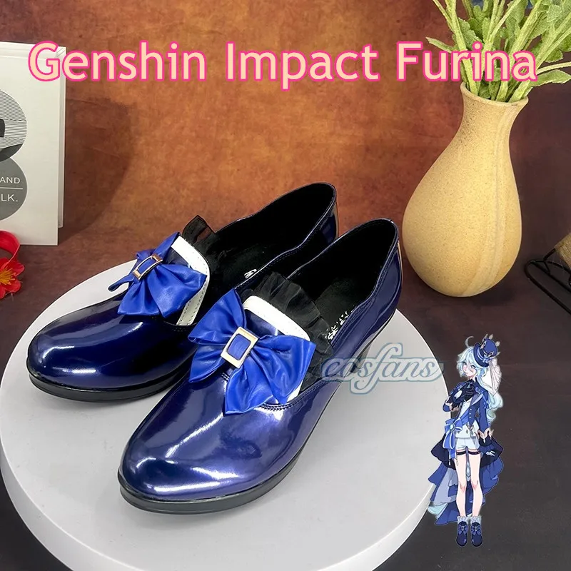 

IN STOCK Furina Shoes Cosplay Game Genshin Impact Cosplay Halloween Fontaine Focalors Cosplay Shoes Furina Genshin