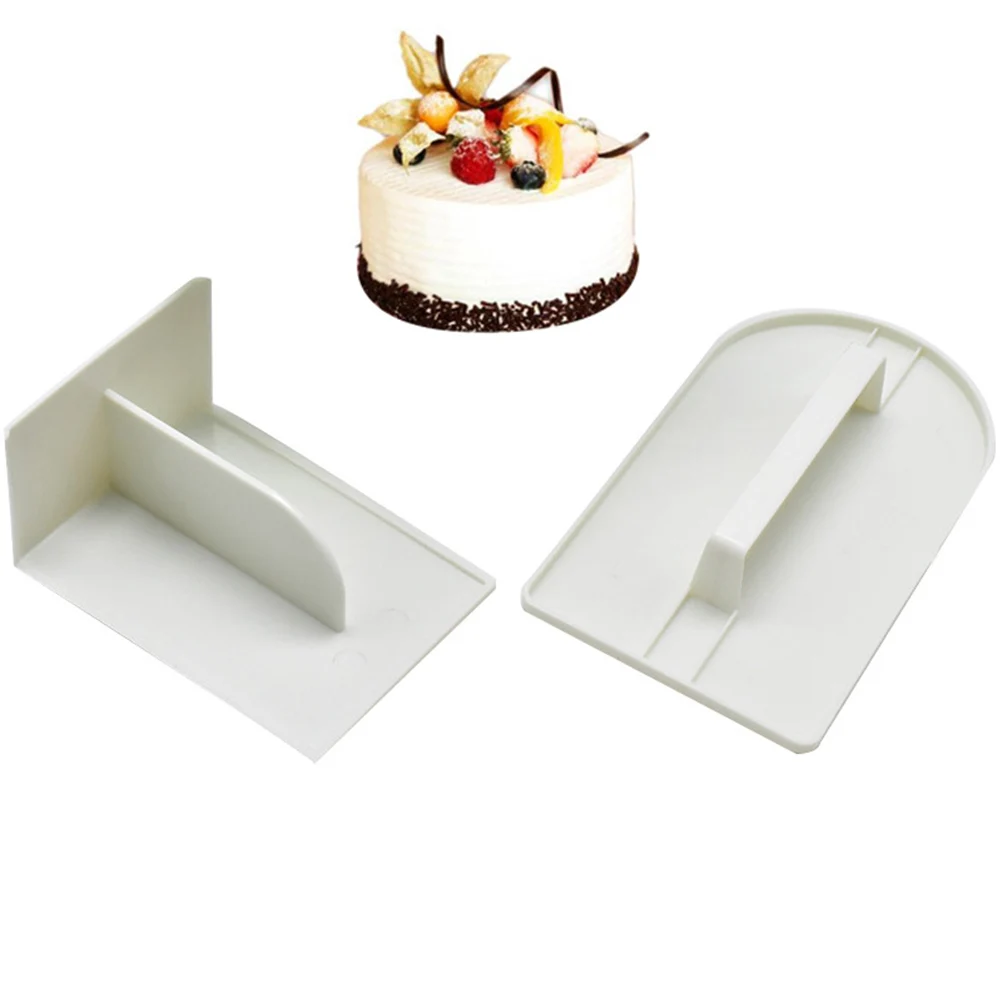 

4pcs Cake Fondant Smoother Set Plastic Baking Tools For Fondant Cakes Sugar Paste Marzipan Cake Scraper Smoother Kitchen Barware