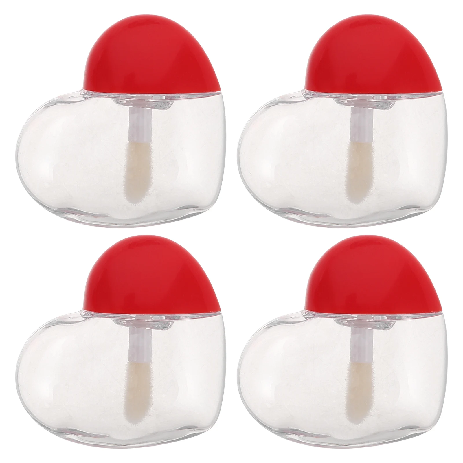 

4pcs Refillable Diy Gloss Lipstick Tubes Empty Storage Jars Reusable Container For Lipstick Making Kit Lip Glaze Vials
