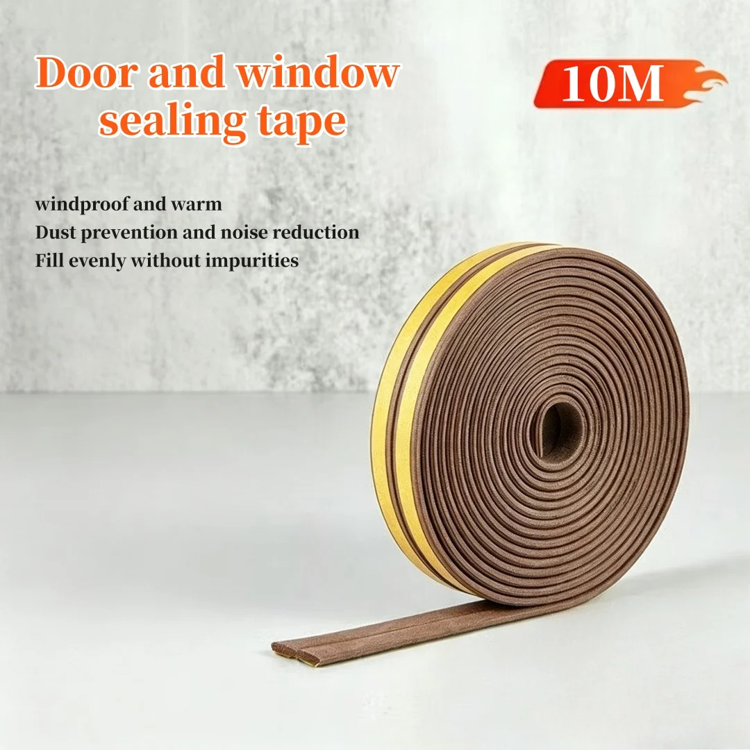 33FT weatherstrip door seal，high-density foam insulating tape，used for doors, windows，sliding doors and air conditioning units