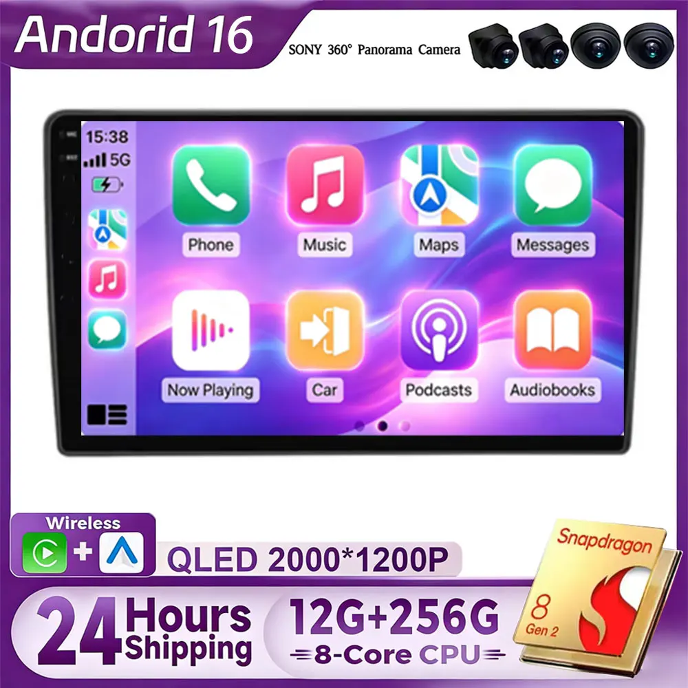 Android 16 Car Rodio for Hyundai Azera Grandeur TG 2005-2011 Carplay Auto Multimedia Video Player Navigation Head Unit WIFI+4G