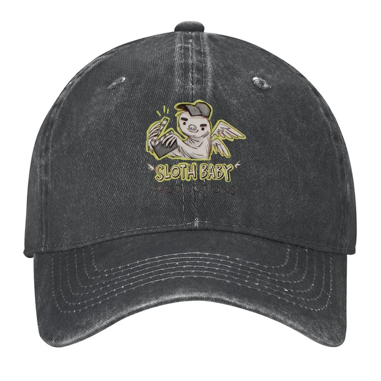 

Sloth Baby Productions Baseball Cap Hat Luxury Brand Big Size Hat Icon Custom Cap Ladies Men's