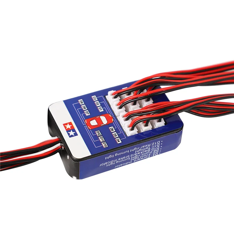 AS96-3X12 LED-Beleuchtungsset Lenkbremse Simulation Blitzlicht für Modelle im Maßstab 1:10 RC Auto Yokomo Tamiya HSP HPI AXIAL