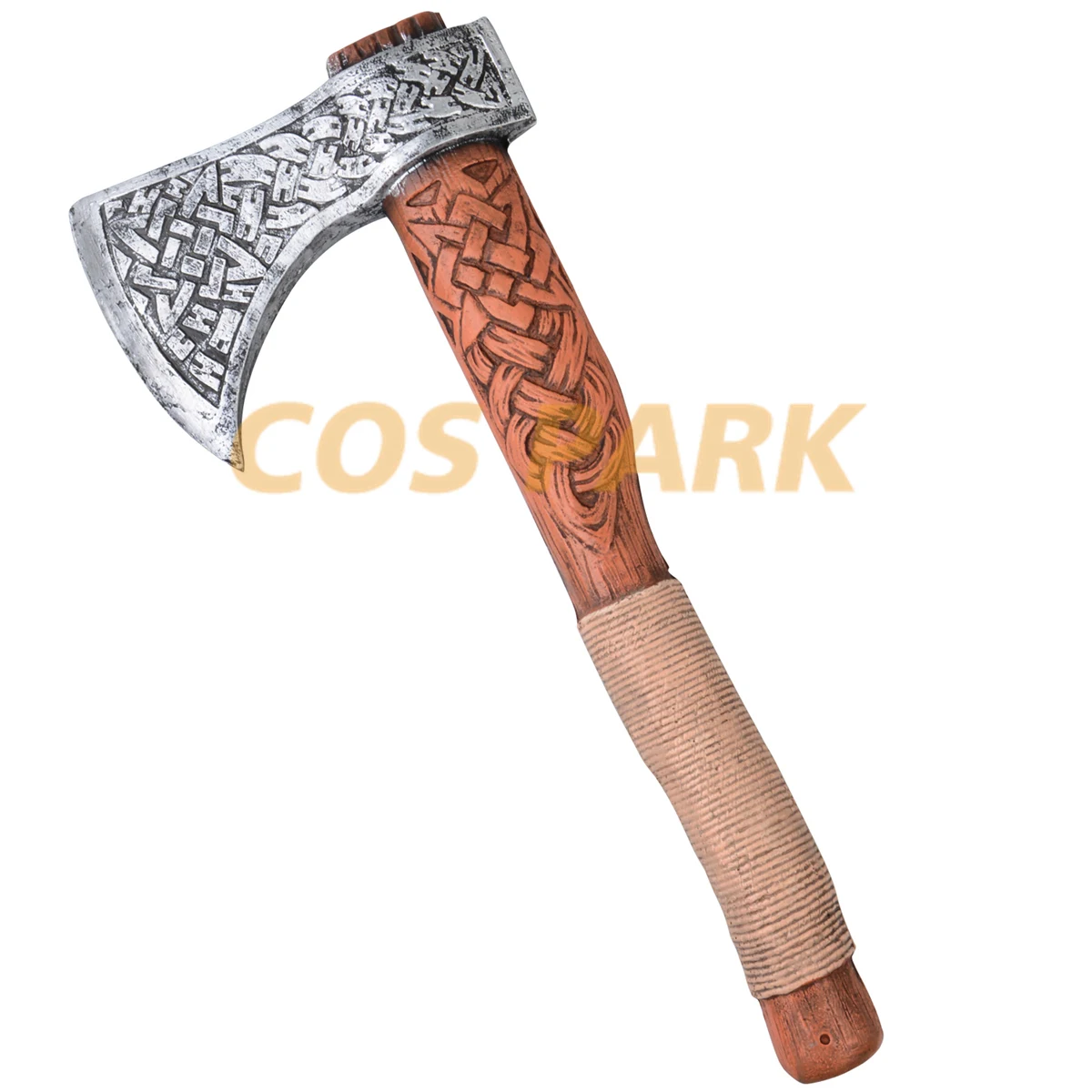 2023 Hot Movie 35*16cm Safe PU Material Simulation Viking Axe Prop Cosplay Axe Role-Playing Model Toys for Teenagers Gift