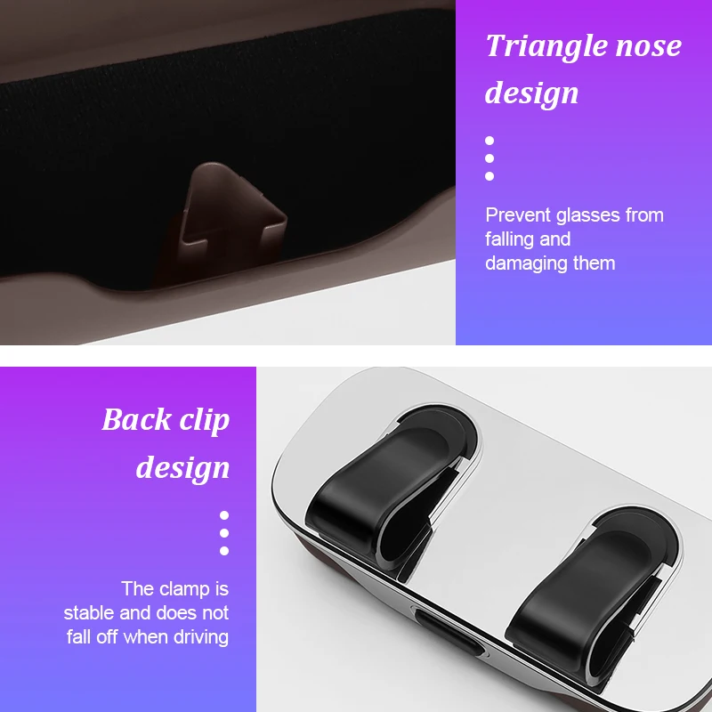 For Mercedes Benz Car Sun Visor Glasses Box Portable Accessorie Sunglasses Case AMG W204 W205 W203 W211 W212 W213 W201 W210 W124 view 3