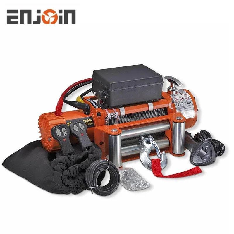 

ENJOIN 13500Lbs Electric Car Winch 12Volt/ 24V EBay Best Selling