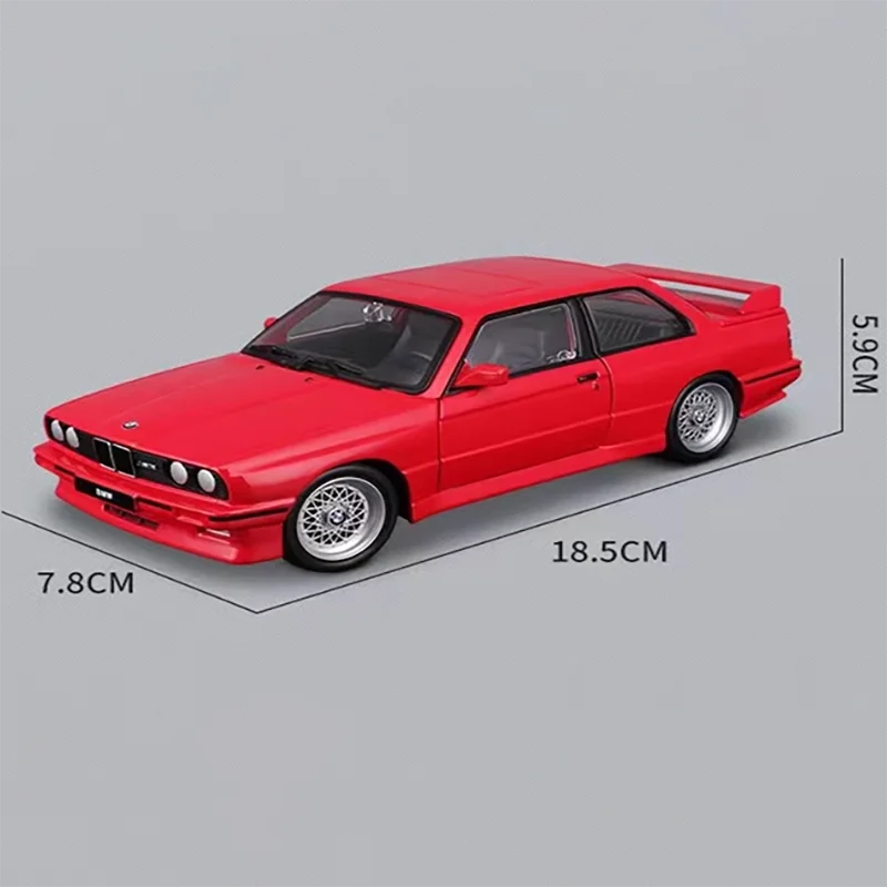 Scale 1/24 Alloy Diecast Metal BMW M3(E30) 1988 Car Model Simulation Handicraft Adult Toy Decoration Collectibles Gift