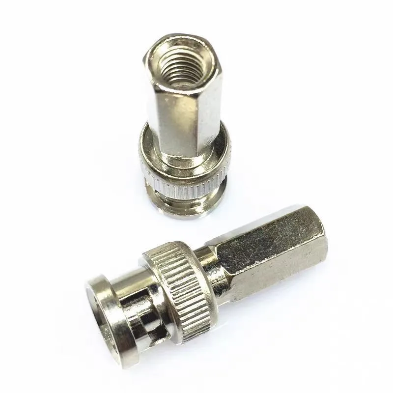 2/5/10pcs BNC Male Plug Connector RG58/RG59/RG60 RF Coaxial Cable Wire Terminals for CCTV Video Camera Surveillance E4