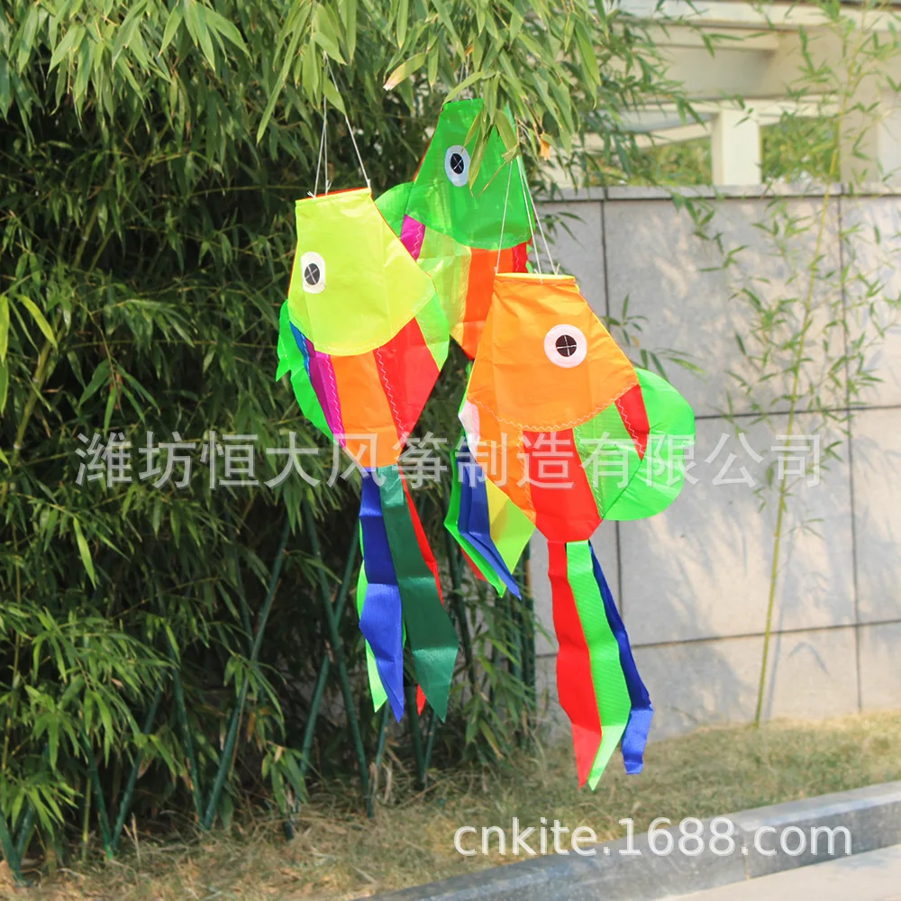 Weifang-accesorios para cometas, perchas, tiras de arcoíris, pelusa de pescado de retales, cometa