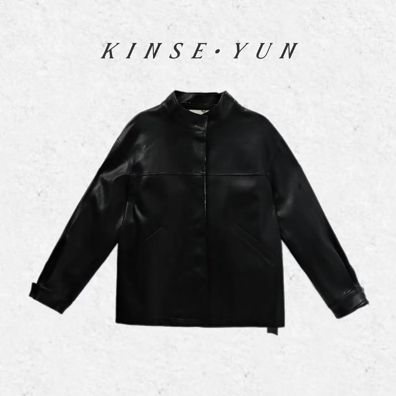 Cool Retro Full Leather Biker Jaet Mid-Length Outerwear Women's Faion Commute Sle Synthetic Leather Long Sve Coat