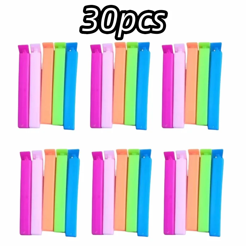 5-30 Stuks Kleurrijke Afdichting Clips Vochtbestendige Vers Houden Snack Bag Sealer Klem Voor Plastic Zakken Herbruikbare keuken Accessoire