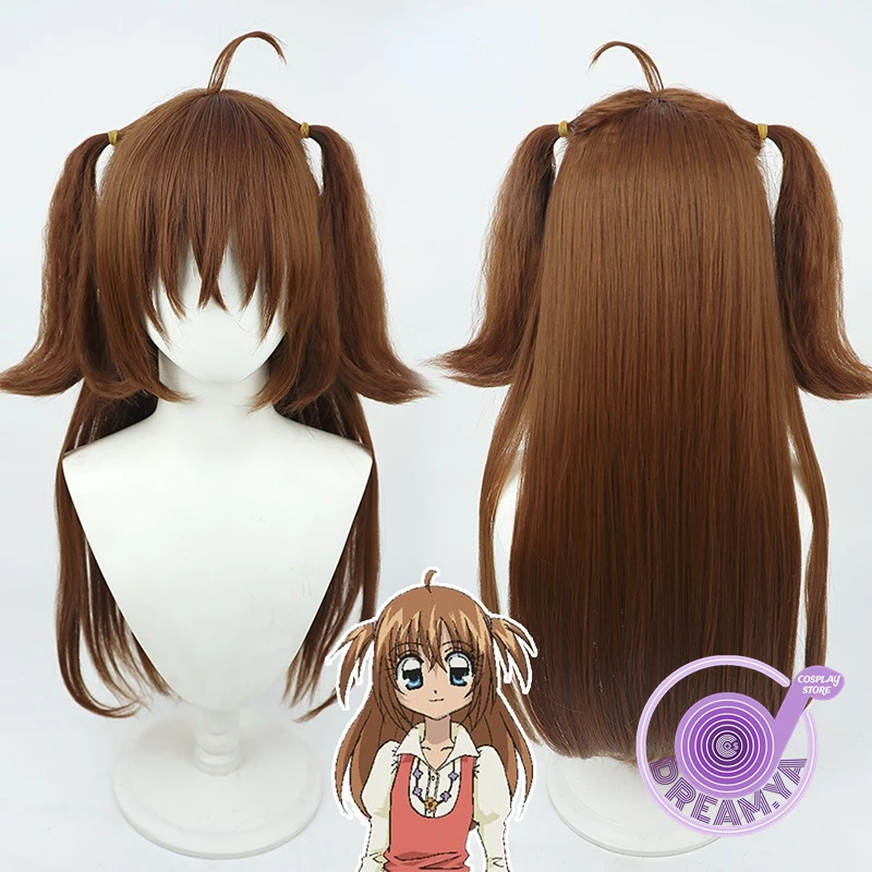 Kirarin Cosplay Wig Kirarin Revolution Anime Brown 60cm Long Heat Resistant Synthetic Hair Halloween Party Carnival + Wig Cap