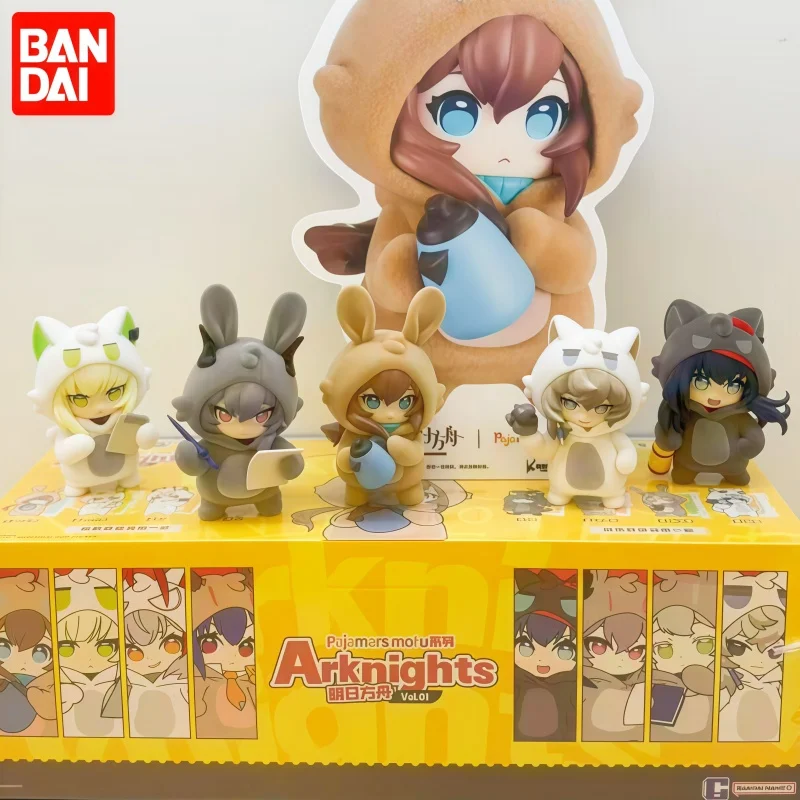 Новая оригинальная коллекционная фигурка Bandai Arknights: серия «Пижамный Мофу-костюм» в закрытой коробке, аниме-фигурка, украшение, мерч Arknights, подарок, игрушка