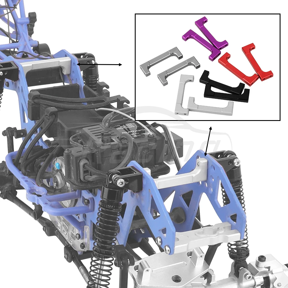 Uchwyt na obudowę ze stopu aluminium do klosi 1/18 Mini LMT 4x4 szczotkowane metalowe Monster Truck RC zmodernizowane części samochodowe