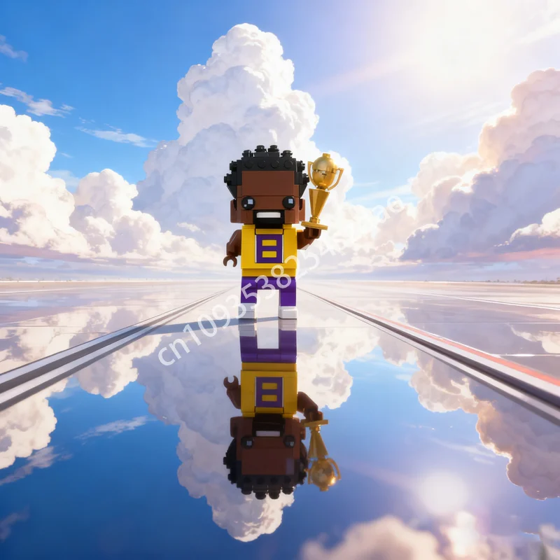 

188pcs MOC Brickheadz Kobe 8 Brickheadzed Model Building Blocks Toy Construction Assemble Christmas Gift DIY Idea Brick Kids