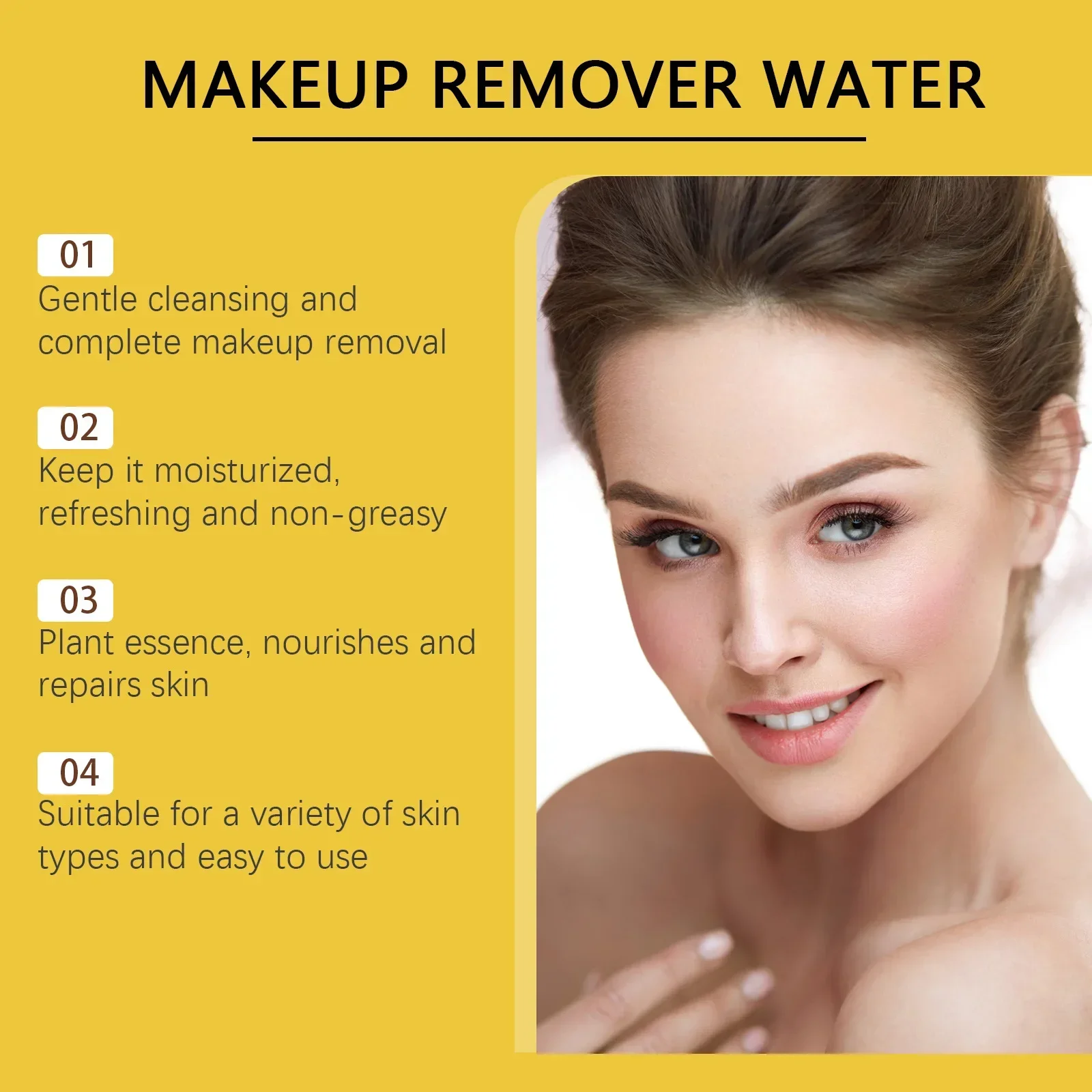 EELHOE Ginger Lemon Makeup Remover Gentle Cleansing Face Makeup Skin Refreshing and Non-tight Makeup Remover Moisture Skin