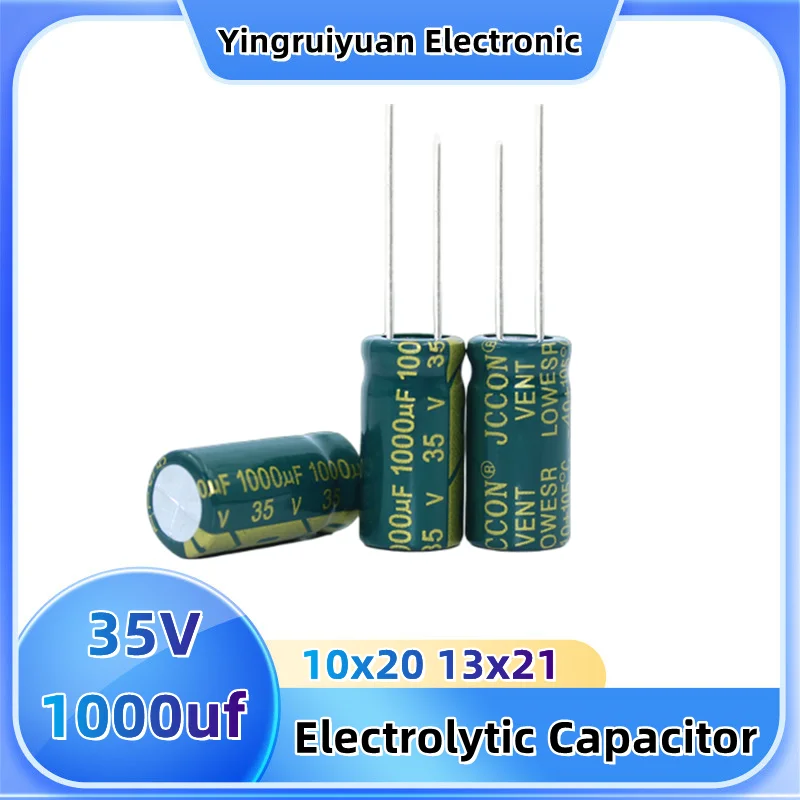 

10PCS 35V1000Uf 10x2013x21 Electrolytic Capacitor 35V high quality long life high frequency low resistanceanti-lo ripplcapacitor