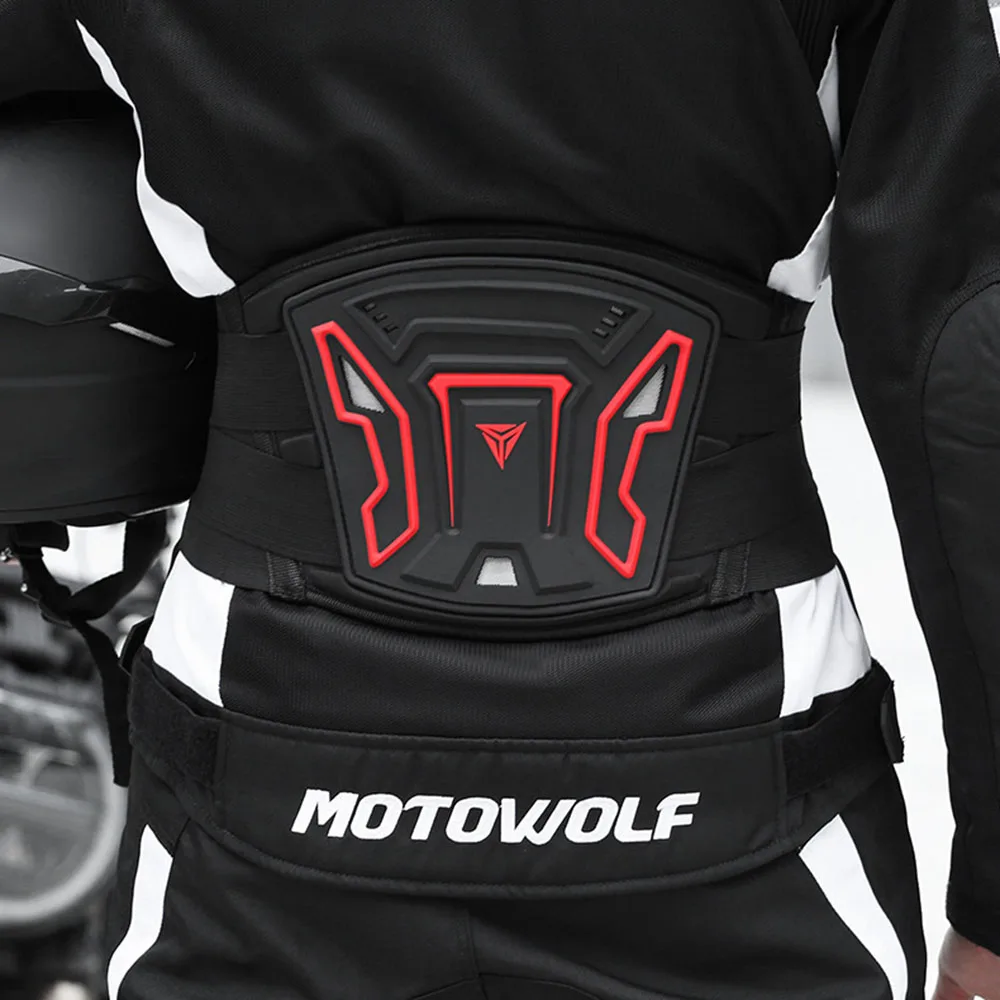 Motorcycle Waist Protector Brace Anti-Fall Comfortable Breathable Off-Road Waist Kidney Support Belt Motorcycle Protective Gear