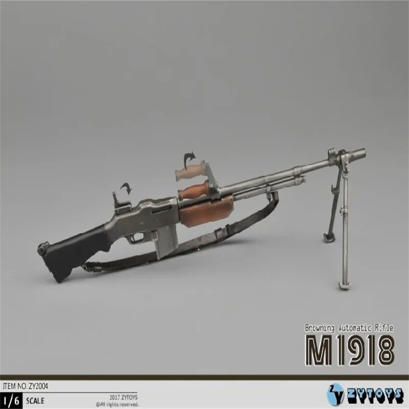 ZYTOYS ZY2004 1/6 Soldier Weapon M1918 High Quality Model Accessories Fit 12'' Action Figure Toy In Stock