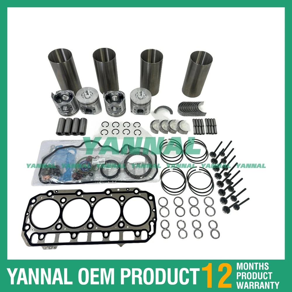 

D3.4 D3.4DCCE3 Overhaul Rebuild Kit For Volvo Fit MC90 MC90B MC110B MT11 Loader